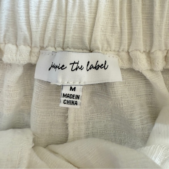 Jacquie The Label Pleated Crisp Cotton Skirt in White sz Medium - Picture 3 of 7